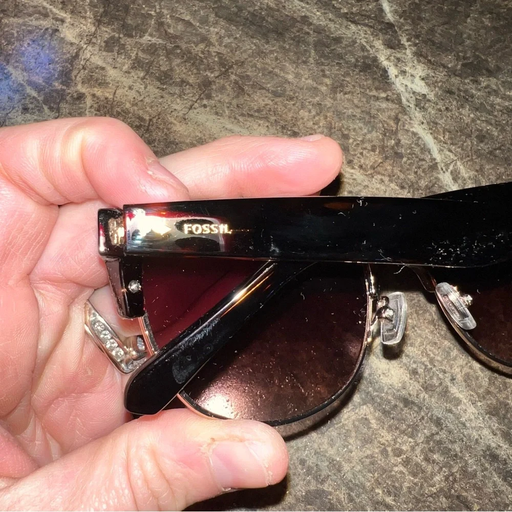 Fossil Sunglasses 53743 brown black pre loved condition